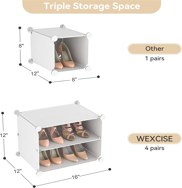 plastic shoe rack